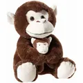 Produktbild: Heunec Affe mit Baby, Kuscheltier, Plüschtier, Stofftier, 18 cm, 504776
