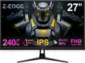 Produktbild: Z-Edge 27 Zoll Gaming Monitor 240Hz 1ms MPRT Full HD IPS LED Monitor, 400cd/m²