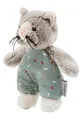 Produktbild: Sterntaler mini Kuscheltier Katze Lilly - Plüschtier aus weichem Flausch - Kinder und Baby Spielzeug gefüllt mit Polyesterwatte - treuer Begleiter mit Rassel zum Entdecken, Kuscheln & Spielen, grau