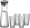 Produktbild: WMF Wasserkaraffe-Set inkl. 4 Gläser Glaskaraffe Wasserglas  1,0 l Basic Glas