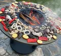 Produktbild: Barbecue-Grill „OLIMP“ mit Grillrost und Kesselständer  Grillplatte, Plancha