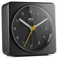 Produktbild: Braun Klassischer Analoger Wecker Bc03 – Komplett Schwarz – B 7,8 Cm X BC03B Uhr