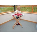 Produktbild: EDUPLAY 120484 Bügelbrett mit Bügeleisen und Bezug, 62 x 70 x 23 cm, natur/blau