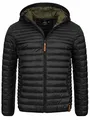 Produktbild: Indicode Herren Bowers Steppjacke in Daunenjacken-Optik | Winterjacke Übergangsjacke L, Black
