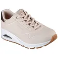 Produktbild: Skechers UNO SHIMMER AWAY Slip-On Sneaker Slipper, Freizeitschuh, Plateausneaker mit modischem Keilabsatz beige 39 EU