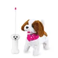 Produktbild: Jamara Lucky RC Plüschhund Weiß Braun 27MHz ferngesteuerter Hund bellt läuft