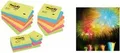 Produktbild: 3M Post-it Notes Rainbow Pack 653TFEN, 51 x 38 mm, 4-farbig Haftnotizen in 4 Farben Active Collection (653TFEN)