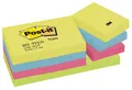 Produktbild: Post-it® Energetic Collection Haftnotizen 653TFEN farbsortiert, 12 Blöcke