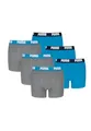 Produktbild: PUMA Boxershorts Jungen Kinder Unterhose Unterwäsche 6 er Pack, Farbe:277 - Blue/Grey mélange, Bekleidung:164