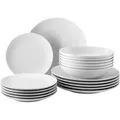 Produktbild: Rosenthal Tafelservice Mesh, Weiß, Keramik, 18-teilig, 200x200x100 cm, hitzebeständig, Essen & Trinken, Geschirr, Geschirr-Sets, Tafelservice