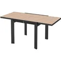 Produktbild: Outsunny Gartentisch Aluminium 160L x 80B x 75H cm Naturholz