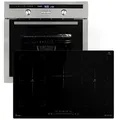 Produktbild: KKT KOLBE Backofen-Set Backofen und Induktionskochfeld SET8013IH77FZ, mit 2-fach Teleskopauszug, Herdset / Heißluft / Einbaubackofen / Kochmulde / Induktion schwarz