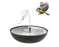 Produktbild: matches21 HOME & HOBBY Blumentopf Solarbrunnen Set für draußen 45 cm Vintage Deko-Schale schwarz (1 St), Solar Springbrunnen als Gartendeko Balkon-Deko Vogeltränke Vogelbad