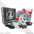 Produktbild: Zimmermann Sport Bremsscheiben Beläge vorne hinten für VW Golf 5 6 Caddy AUDI A3
