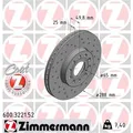 Produktbild: 2x ZIMMERMANN Sport Z Bremsscheibe 600.3221.52