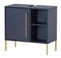 Produktbild: Lomadox Waschbeckenschrank KELLA-80 Bad Waschbeckenunterschrank in nachtblau, B/H/T: ca. 65,3/63,3/33,1 cm