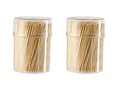 Produktbild: VITA PERFETTA 1000 x Zahnstocher aus Holz, Spieße in einer Spenderbox, Holzzahnkur, Zahnstocher für die Küche, 6,5 cm