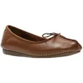 Produktbild: Clarks Freckle Ice Ballerina Slipper, Flats, Flats, Slipper mit Schleifchen braun 39 EU
