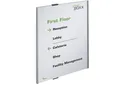 Produktbild: DURABLE Türschild, Rippenoptik mit Acrylplatte, mit Kartoneinlage, BxH 297 x 420 mm, VE 1 Stk