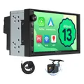 Produktbild: Eonon 7-Zoll Android 13 Autoradio Radio kabellos CarPlay Android Auto 2+32GB Universal Radio mit IPS-Blidschrim GPS-Navi BT 5.0 WiFi Online-Video unterstützt DAB+ (UA13)
