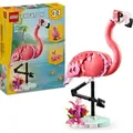 Produktbild: LEGO Creator 3in1 Wilde Tiere: Rosa Flamingo - Spielzeug umbaubar in Kakadu Figur oder Axolotl - Kreatives Bauset für Kinder - Geburtstagsgeschenk... - Rosa
