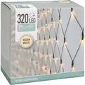 Produktbild: Deko Lichternetz mit 320 led - warm weiß - Garten Lichtervorhang 300 x 150 cm für Außen mit Kabel und Netzstecker