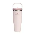 Produktbild: STANLEY 1913 Flip Straw Tumbler Trinkflasche Mit Strohhalm 0.89L - Thermosflasche Hält 12+ Stunden Kalt - Spülmaschinenfest - Sportflasche - Wasserflasche BPA Frei - Rose Quartz
