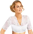 Produktbild: Nina von C. Damen Dirndlbluse Kalea mit Knopfleiste - 16463718 - Weiß - Gr. 38