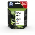 Produktbild: HP 304 Original Combo Pack - 2er-Pack BKCMY - 3JB05AE 100 Seiten