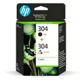 Produktbild: Original HP Tintenpatronen 304 CMYK, Mixpack, schwarz, cyan, magenta, gelb 500031