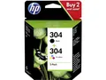 Produktbild: HP 304 (3JB05AE) - Schwarz + 3 Farben - Druckerpatrone - Multipack