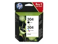 Produktbild: HP Tinte 2er-Pack Nr. 304 (3JB05AE) Tintenpatrone