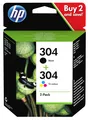Produktbild: HP 304 Tintenpatrone Schwarz/Cyan/Magenta/Gelb (3JB05AE)