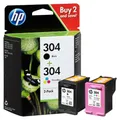 Produktbild: Sparpack: 3JB05AE Druckerpatronen HP 304 Black + Color