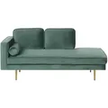Produktbild: Beliani Chaiselongue, Gold, Mintgrün, Textil, 171x63x79 cm, Wohnzimmer, Sessel, Relaxliegen