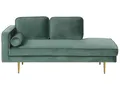 Produktbild: Moderne Chaiselongue aus Samtstoff in Mintgrün Miramas