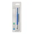 Produktbild: Parker Vector Füller | Blau mit Chromzierleisten | Füllfederhalter mit mittlerer Feder | Blaue Tinte