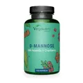 Produktbild: D-Mannose + Cranberry Vegavero | 100% Natürlich | 2.000 mg pro Tag | Mit Vitamin C aus Acerola | Vegan & Ohne Zusätze | 120 Kapseln