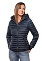 Produktbild: Navahoo Damen Übergangs Stepp Jacke mit Kapuze B348 [B348-Kimuk-Navy-Gr.S]