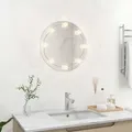 Produktbild: vidaXL Wandspiegel mit LED-Beleuchtung Rund Glas