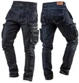 Produktbild: Arbeitshose DENIM Größe L Arbeitskleidung 5 Taschen 98% Baumwolle NEO 81-229-L