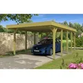 Produktbild: Skan Holz Flachdach-Einzelcarport Friesland 397 cm x 708 cm
