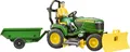 Produktbild: Bruder® Spielzeug-Traktor bworld John Deere Aufsitzrasenmäher mit Anhänger und Gärtner (62104), Made in Europe