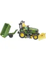 Produktbild: Bruder Bworld John Deere Lawn Tractor with trailer and gardener