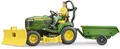 Produktbild: Bruder Set bworld John Deere Aufsitzrasenmäher, Anhänger + Gärtner 62104