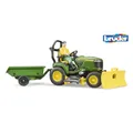 Produktbild: Bruder - bworld John Deere Rasentraktor + Figur 1:16 - 62104