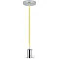 Produktbild: 1 pz Chrome Metal Cup Pendant Light Yellow