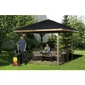Produktbild: WEKA Gartenhaus Gartenoase 651 Gr.2, Holz, BxHxT: 333 x 286 x 257 cm (Außenmaße inkl. Dachüberstand) - schwarz