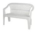 Produktbild: Ipae-Progarden Gartenbank Stapelbank Diva weiß Gartenbank Parkbank Gartenmöbel Terrasse Balkon