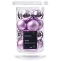 Produktbild: 16 Weihnachtskugeln Glas 3,5cm matt & glänzend Christbaumkugeln Weihnachtsbaumkugeln Klein Christbaumschmuck Weihnachtsbaumschmuck Mini Helllila